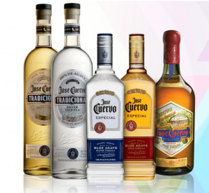 Variedades de tequila ofrecidas por Jose Cuervo